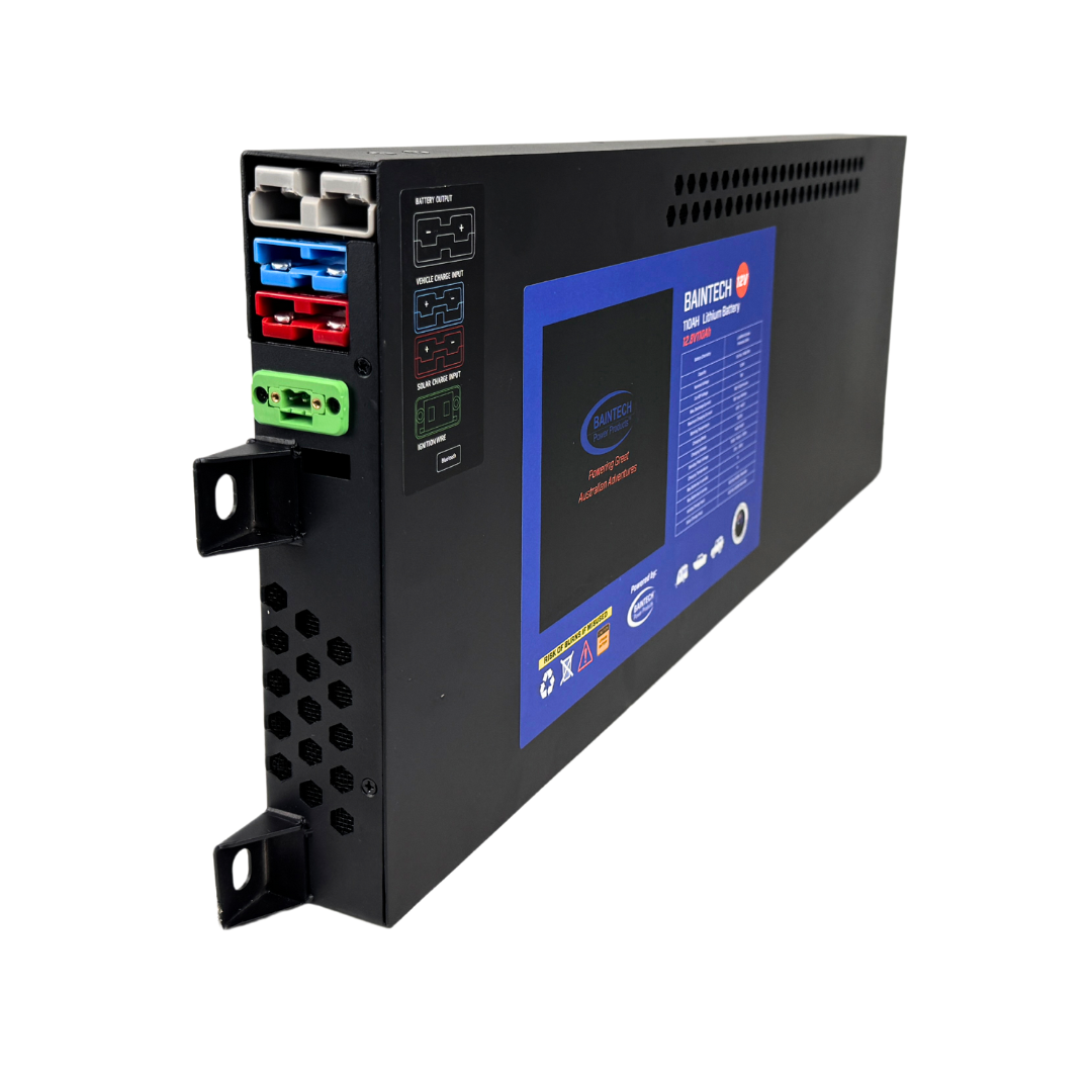Baintech 110AH Slimline With Built In 40Amp DC-DC / Solar MPPT & Bluetooth - FREE AUS WIDE FREIGHT