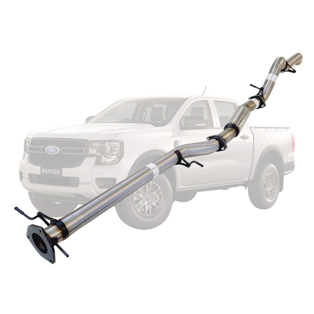 FORD RANGER NEXT GEN 3L V6 TD 2022 ON 3" # DPF # BACK STAINLESS EXHAUST WITH HOTDOG ONLY