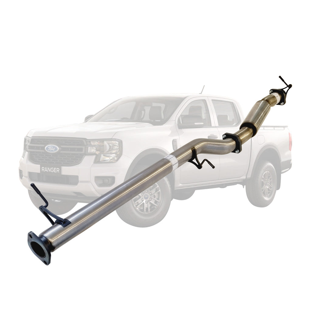 FORD RANGER NEXT GEN 4CYL 2L BI-TURBO 2022 On 3" # DPF # BACK STAINLESS EXHAUST WITH HOTDOG ONLY DIFF DUMP EXIT