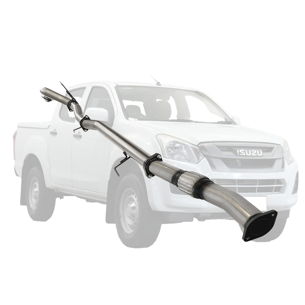 ISUZU D-MAX TF 3.0L 4JJ1-TCX 09/2016 To 10/2019 3" # DPF # BACK STAINLESS EXHAUST WITH PIPE ONLY
