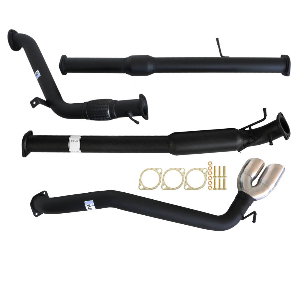 MAZDA BT-50 UP, UR 3.2L 2011 - 9/2016 3" TURBO BACK EXHAUST WITH CAT/HOTDOG & DIFF DUMP TAILPIPE