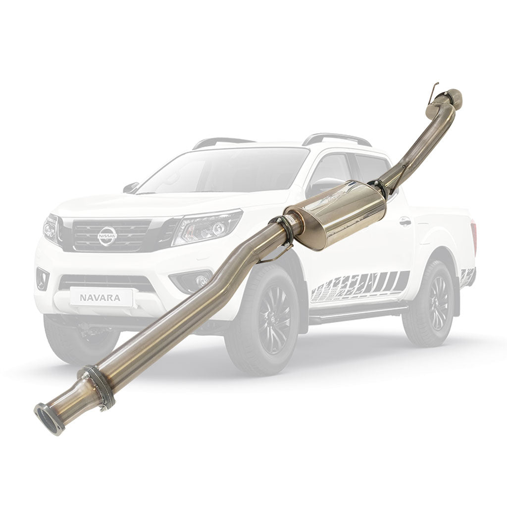 Nissan Navara D23 2.3L 2015 4" Stainless DPF Back Exhaust With Muffler