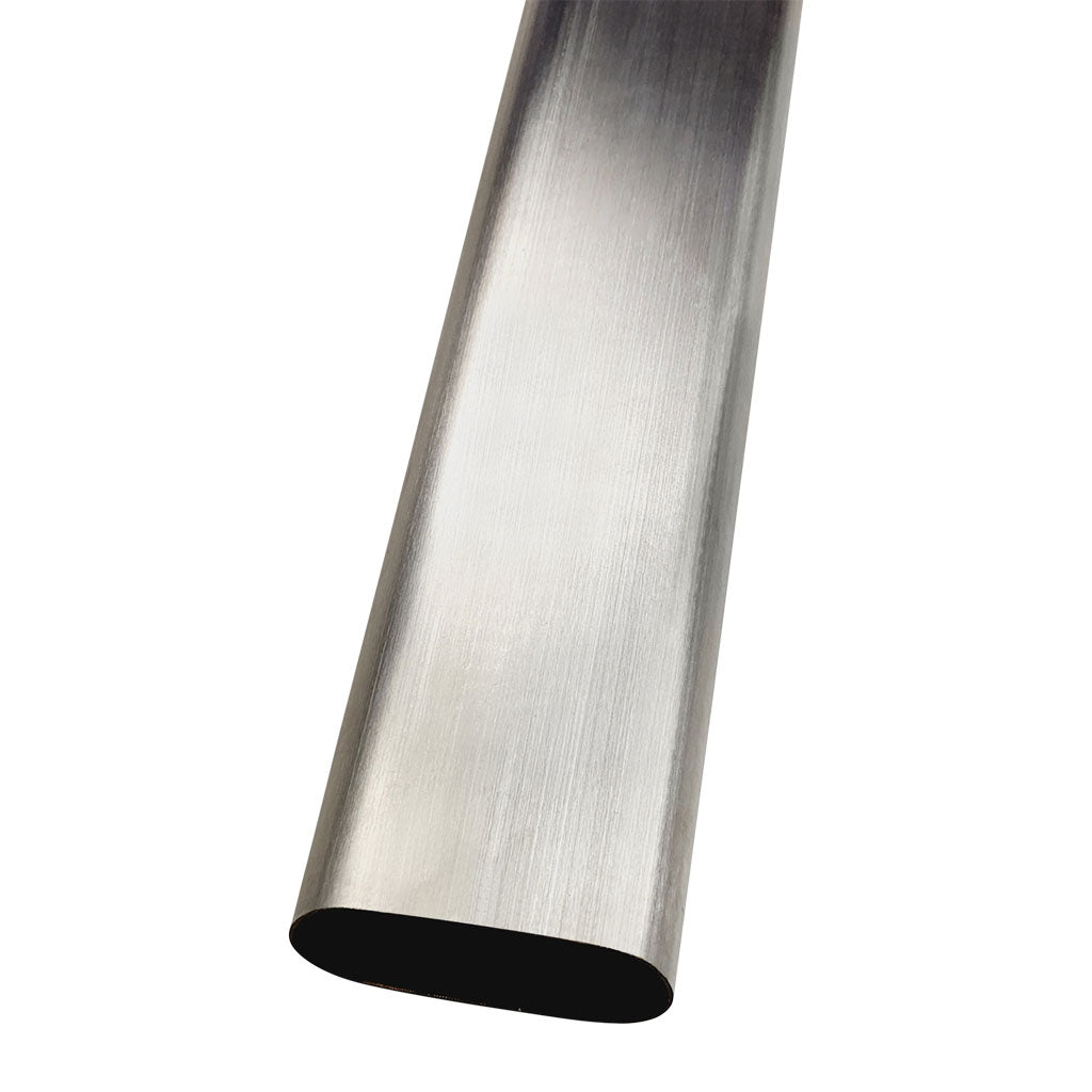 3" Oval Tube SS304 Brushed 3M Length 1.5mm WT 3M Length