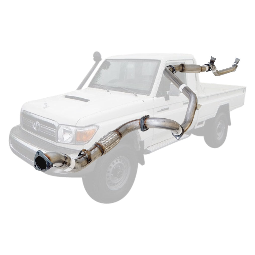 Toyota LANDCRUISER 79 SERIES VDJ79 SINGLE CAB UTE 4.5L V8 07 2007–2010 Exhausts