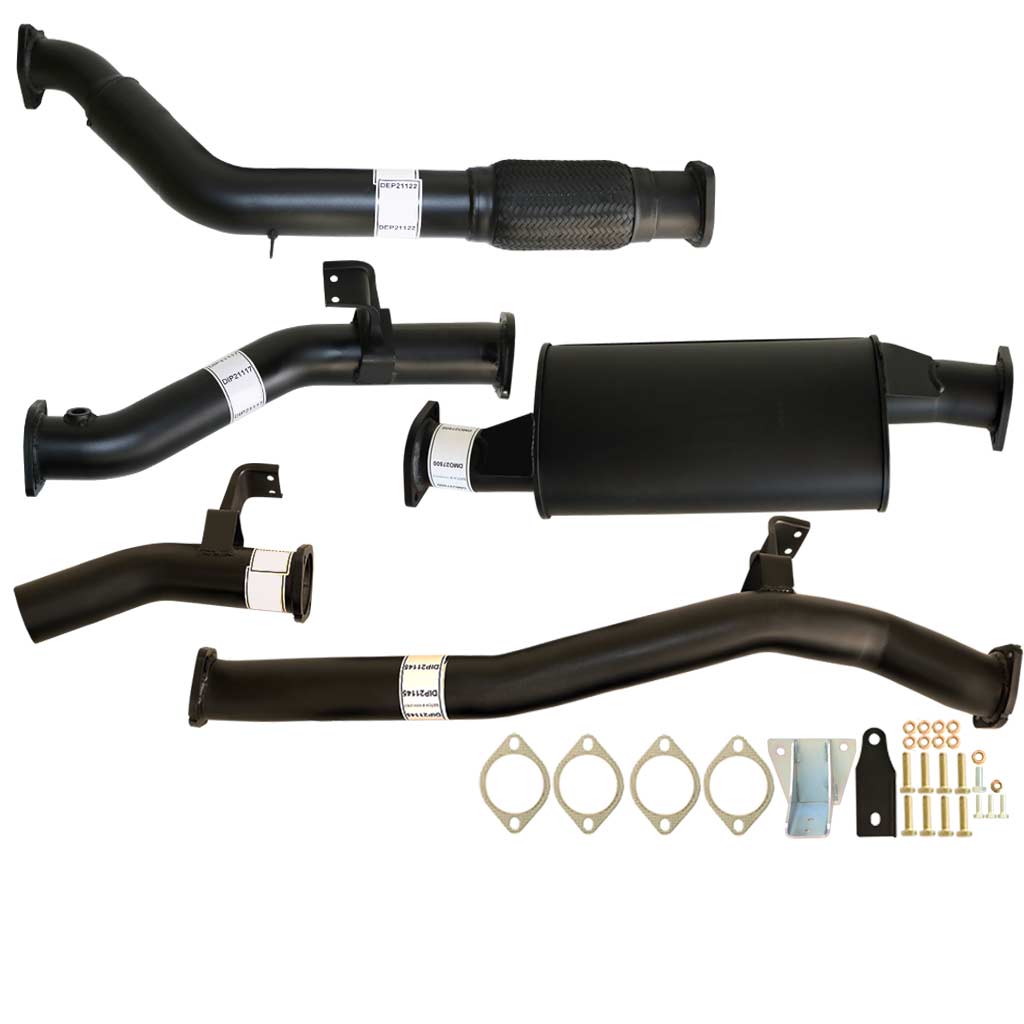 TOYOTA LANDCRUISER 76 SERIES VDJ76 WAGON 4.5L V8 9/2016 ON 3" TURBO BACK EXHAUST WITH MUFFLER ONLY