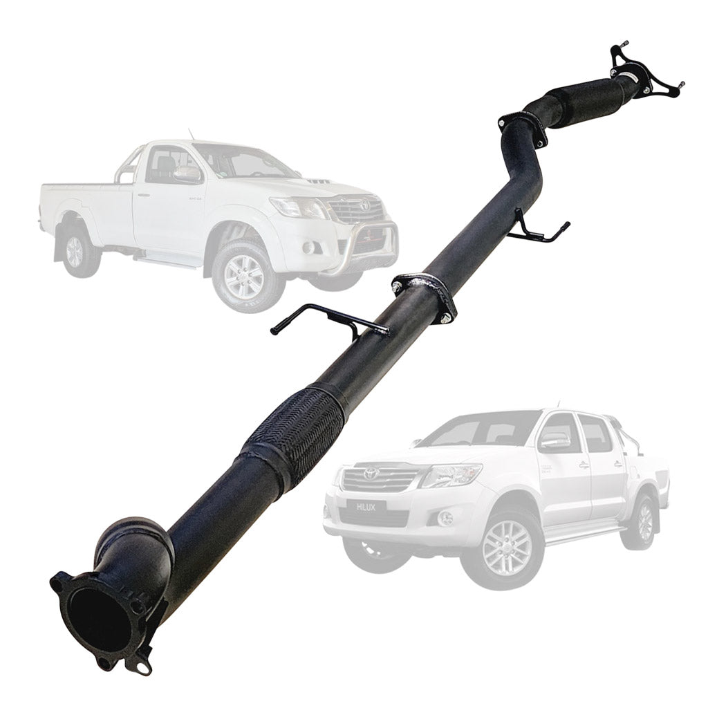 TOYOTA HILUX KUN16/26 3L 1KD-FTV D4D 2005 - 9/2015 3" TURBO BACK EXHAUST HOTDOG ONLY & DIFF DUMP TAILPIPE NEW VERSION