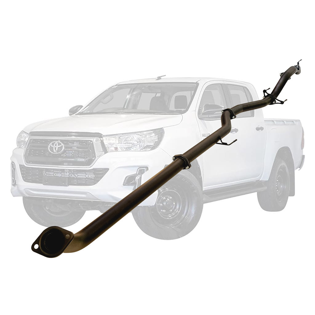 TOYOTA HILUX GUN122/125R 2.4L 2GD-FTVTD 2017 ON 3" #DPF# BACK EXHAUST WITH PIPE ONLY NEW VERSION