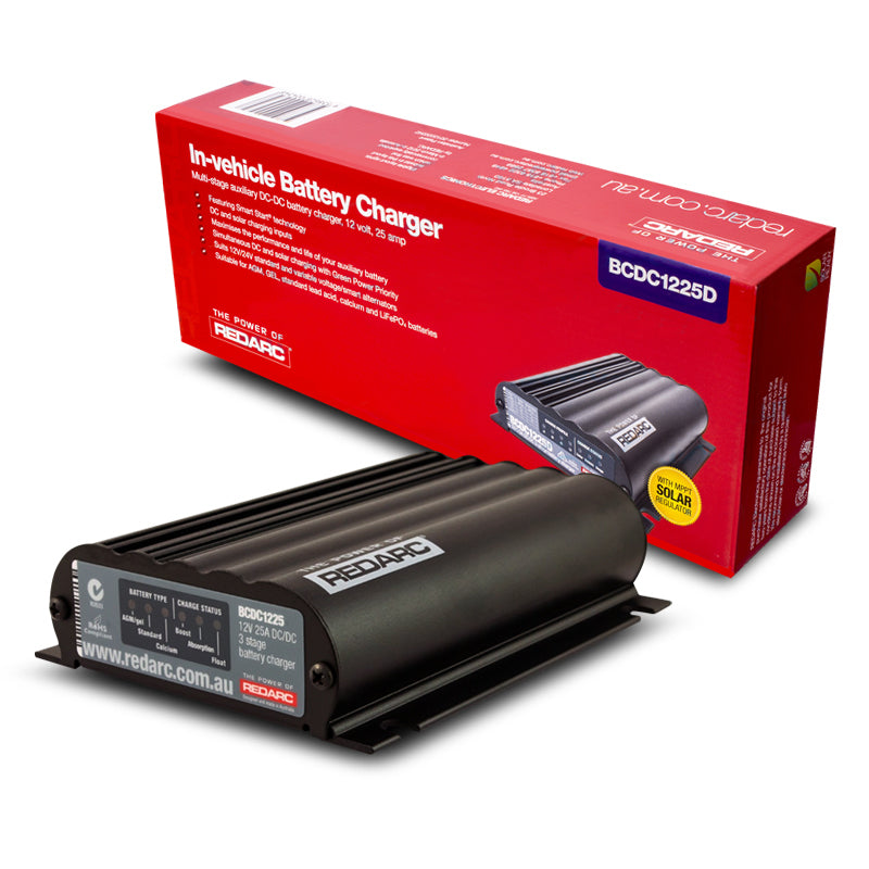 Redarc 12V 25A In Vehicle DC-DC Battery Charger - FREE DELIVERY