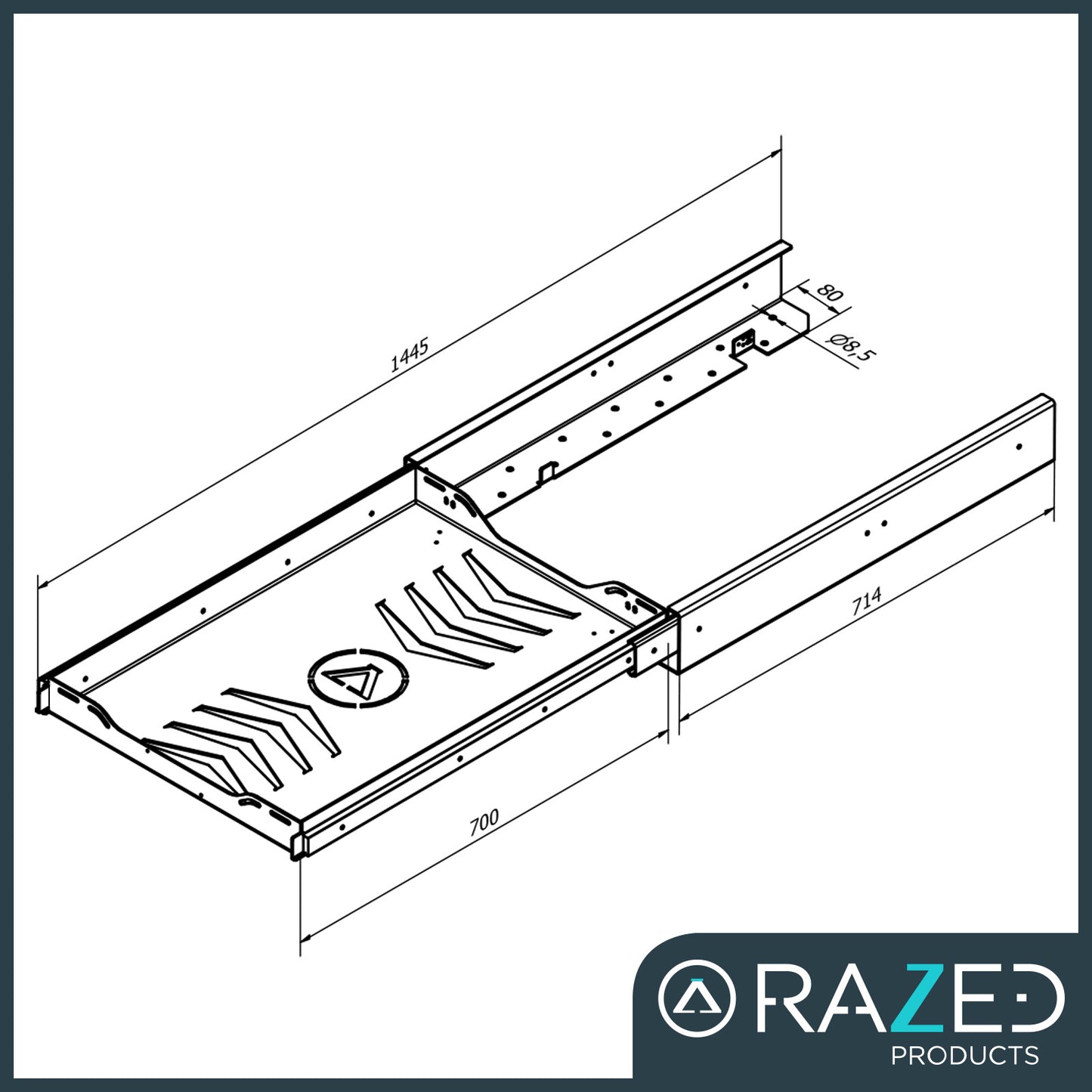 Razed Products Fridge Slide - Medium Size