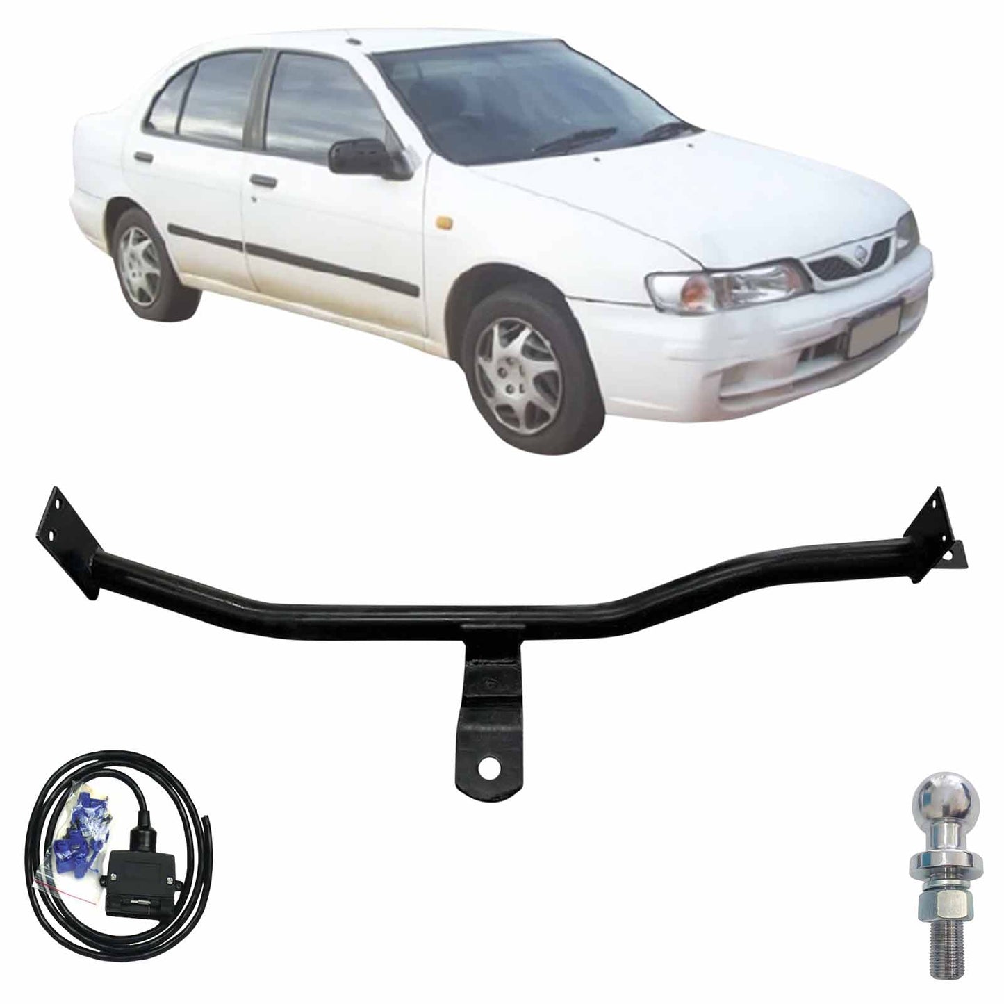 BTA Towbar Kit To Suit Nissan Pulsar N15 10/1995 - 06/2000 With Wiring Harness UNT022 ***** Special Order Item *****