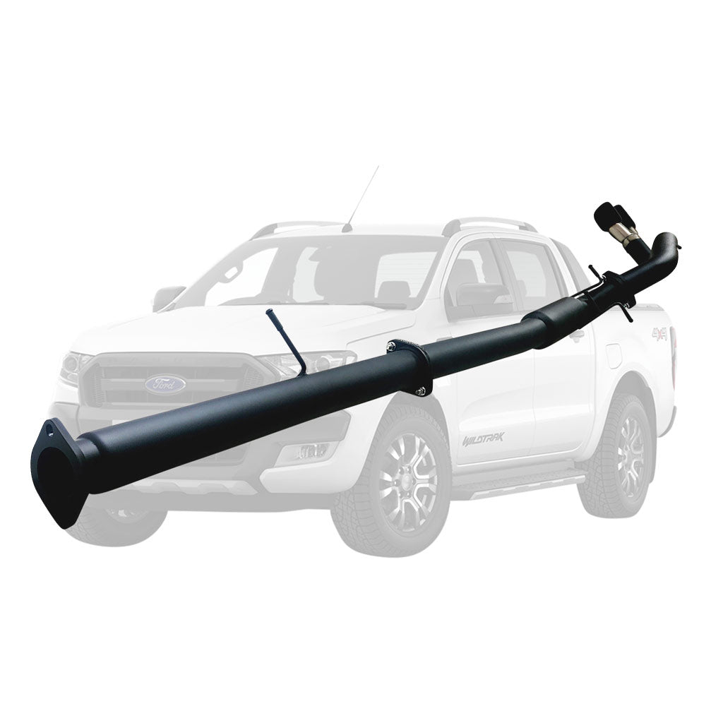 FORD RANGER PX 2.2L 10/2016 ON 3" # DPF # BACK EXHAUST WITH HOTDOG ONLY SIDE EXIT TAILPIPE