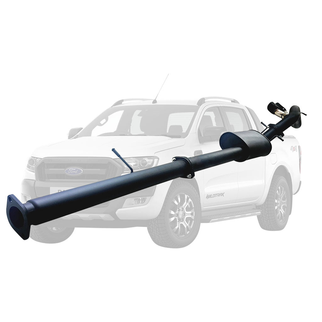 FORD RANGER PX 2.2L 10/2016 ON 3" # DPF # BACK EXHAUST MUFFLER ONLY SIDE EXIT TAILPIPE