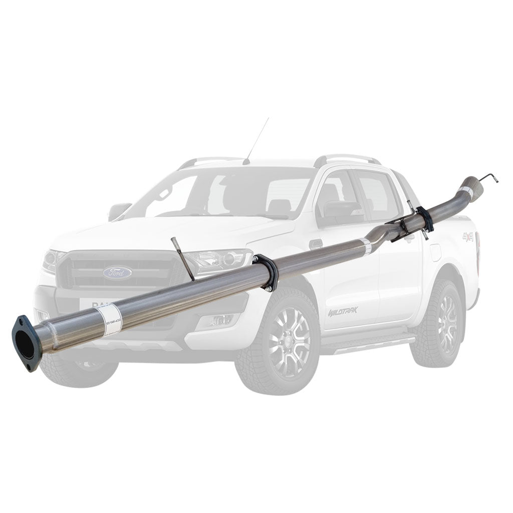 FORD RANGER PX 2.2L 10/2016 ON 3" # DPF # BACK STAINLESS EXHAUST WITH PIPE ONLY