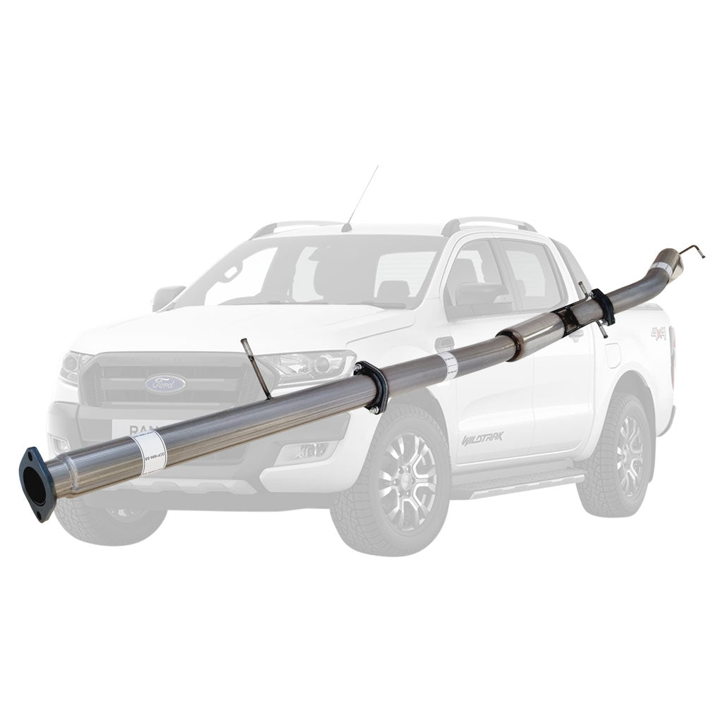 FORD RANGER PX 3.2L 10/2016 ON 3" # DPF # BACK STAINLESS EXHAUST WITH HOTDOG ONLY