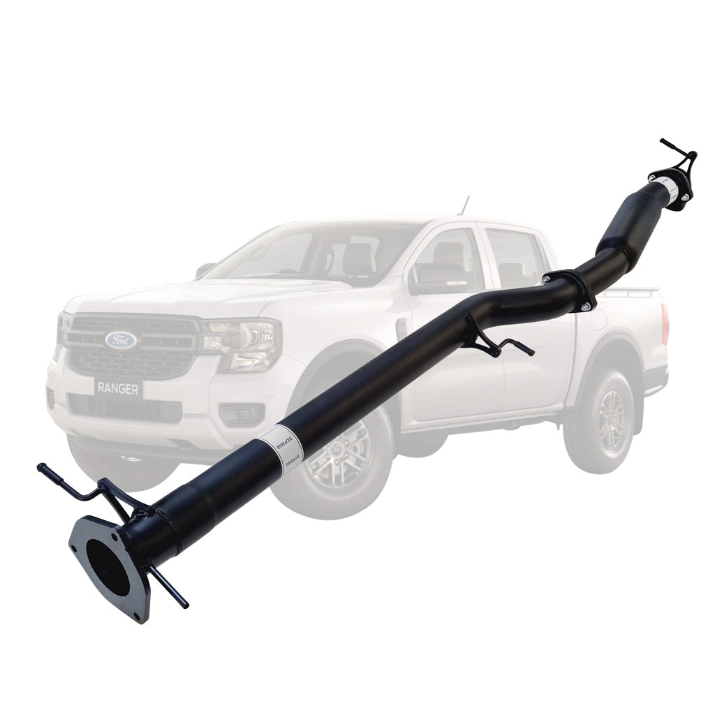 FORD RANGER NEXT GEN V6 3L TURBO DIESEL 2022 > 3" # DPF # BACK EXHAUST WITH HOTDOG ONLY WITH DIFF DUMP EXIT