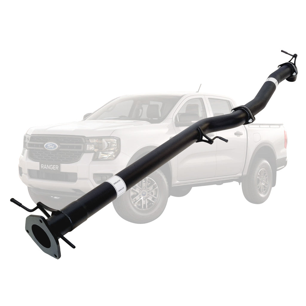 FORD RANGER NEXT GEN V6 3L TURBO DIESEL 2022 > 3" # DPF # BACK EXHAUST WITH PIPE ONLY AND DIFF DUMP EXIT