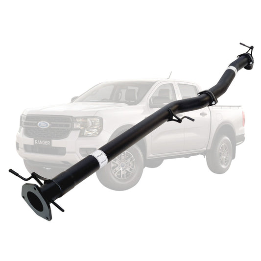 FORD RANGER NEXT GEN V6 3L TURBO DIESEL 2022 > 3" # DPF # BACK EXHAUST WITH PIPE ONLY AND DIFF DUMP EXIT