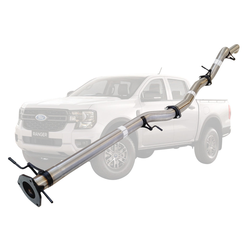 FORD RANGER NEXT GEN 3L V6 TD 2022 ON 3" # DPF # BACK STAINLESS STEEL EXHAUST WITH PIPE ONLY