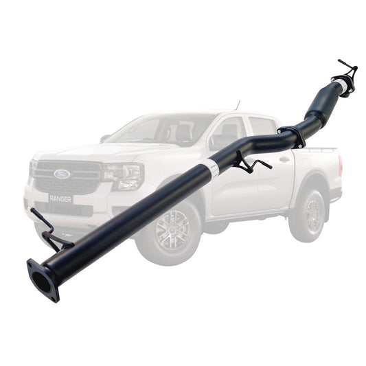 FORD RANGER NEXT GEN 4CYL 2L BI-TURBO 2022 > 3" # DPF # BACK EXHAUST WITH HOTDOG ONLY DIFF DUMP EXIT