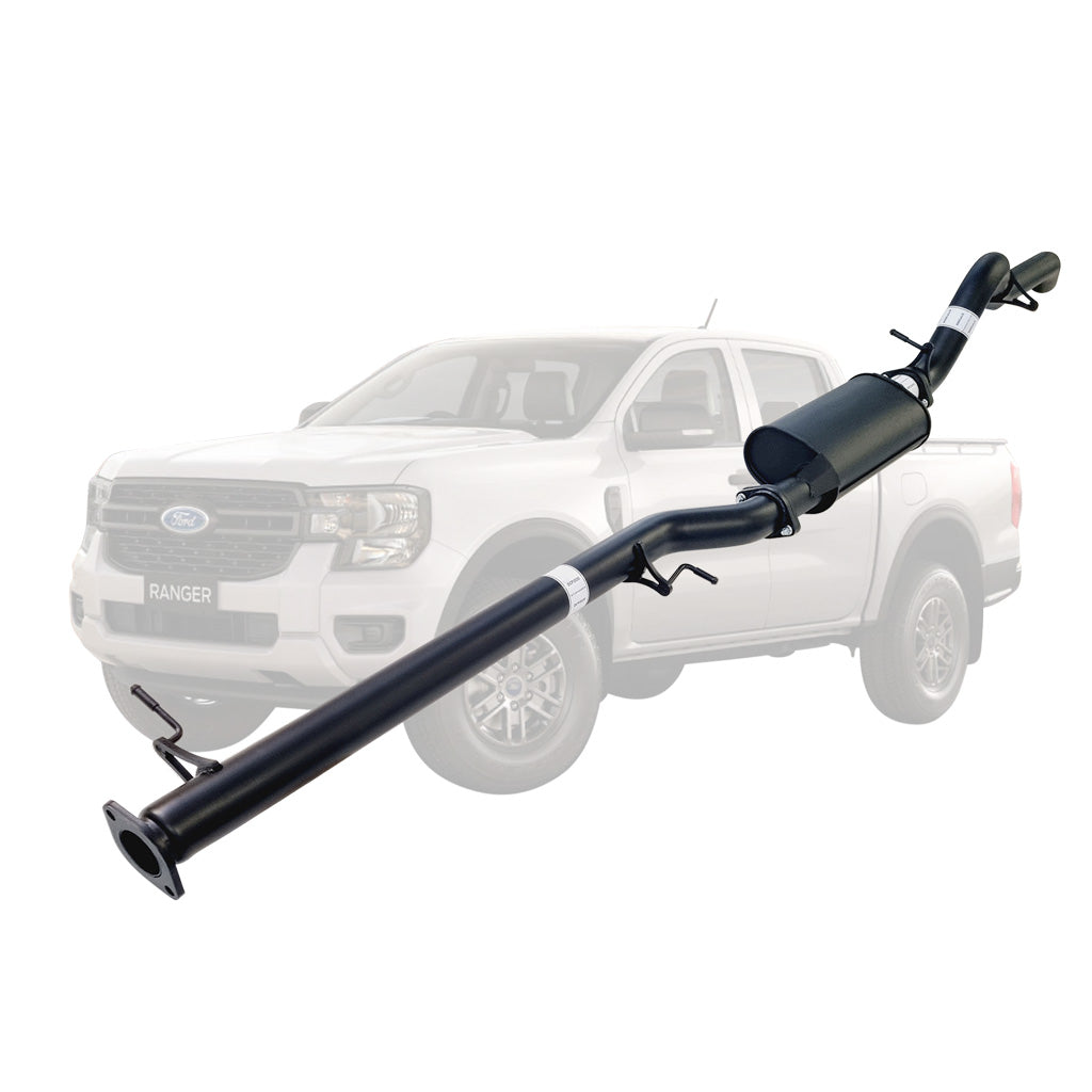 FORD RANGER NEXT GEN 4CYL 2L BI-TURBO 2022 > 3" # DPF # BACK EXHAUST WITH MUFFLER ONLY