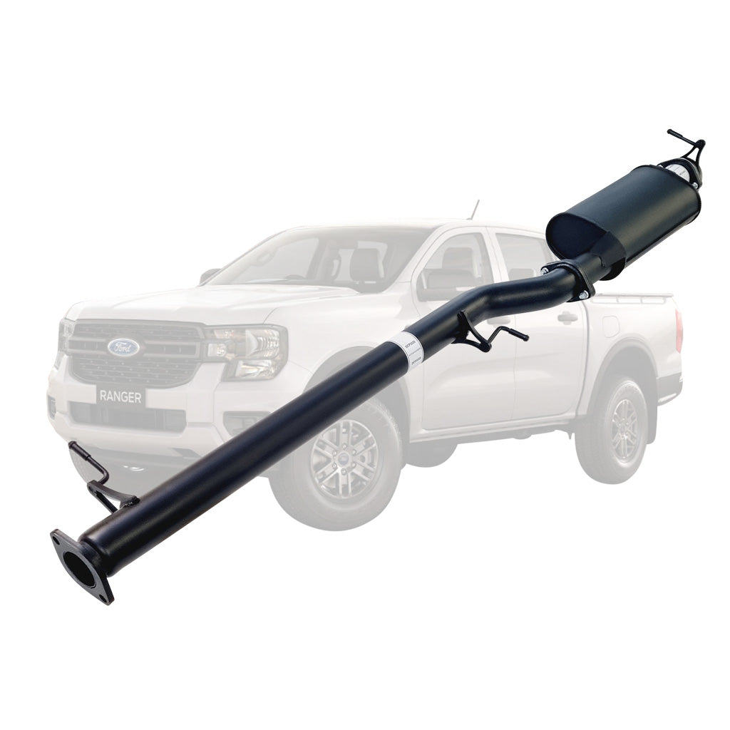 FORD RANGER NEXT GEN 4CYL 2L BI-TURBO 2022 > 3" # DPF # BACK EXHAUST WITH MUFFLER ONLY DIFF DUMP EXIT