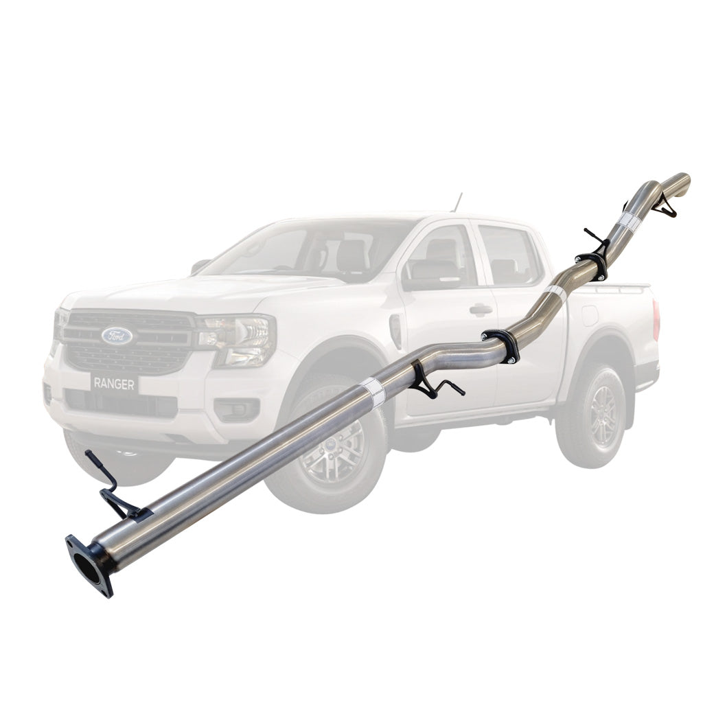 FORD RANGER NEXT GEN 4CYL 2L BI-TURBO 2022 On 3" # DPF # BACK STAINLESS EXHAUST WITH PIPE ONLY