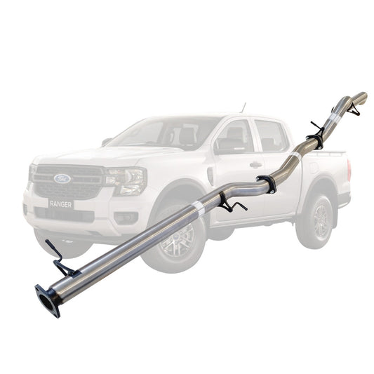 FORD RANGER NEXT GEN 4CYL 2L BI-TURBO 2022 On 3" # DPF # BACK STAINLESS EXHAUST WITH PIPE ONLY