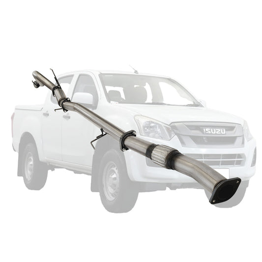 ISUZU D-MAX TF 3.0L 4JJ1-TCX 09/2016 To 10/2019 3" # DPF # BACK STAINLESS EXHAUST WITH HOTDOG