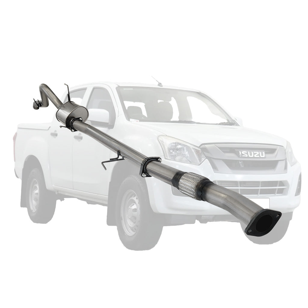 ISUZU D-MAX TF 3.0L 4JJ1-TCX 09/2016 To 10/2019 3" # DPF # BACK STAINLESS EXHAUST WITH MUFFLER