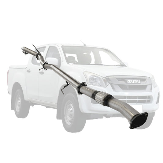 ISUZU D-MAX TF 3.0L 4JJ1-TCX 09/2016 To 10/2019 3" # DPF # BACK STAINLESS EXHAUST WITH PIPE ONLY