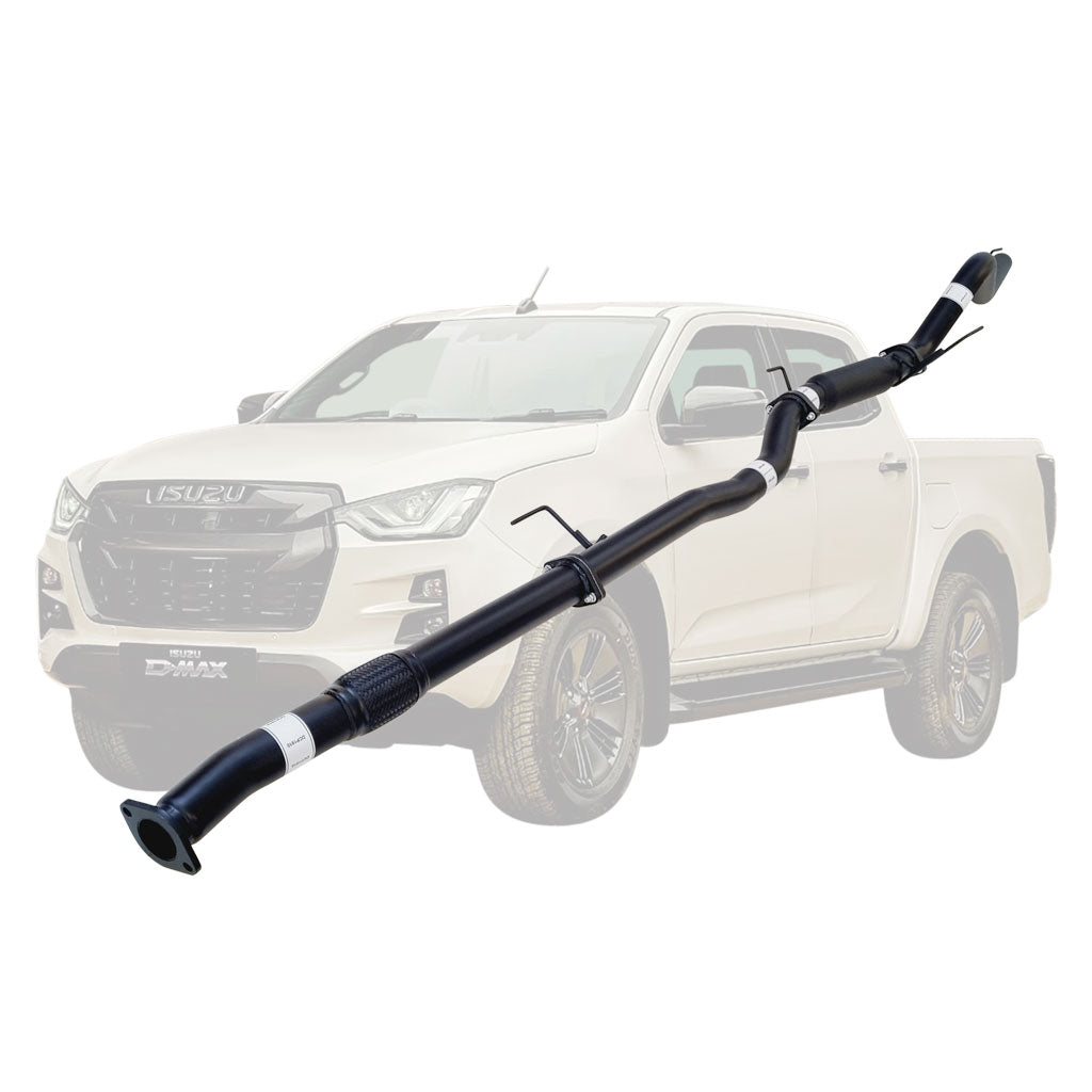 ISUZU D-MAX TF 3.0L 4JJ3-TCX 2020 ON 3" # DPF # BACK EXHAUST WITH HOTDOG