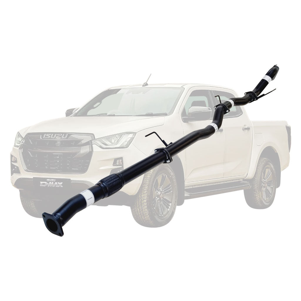 ISUZU D-MAX TF 3.0L 4JJ3-TCX 2020 ON 3" # DPF # BACK EXHAUST WITH PIPE ONLY