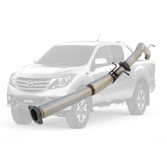MAZDA BT-50 UR 3.2LT 10/2016 ON 3" # DPF # BACK STAINLESS EXHAUST WITH HOTDOG