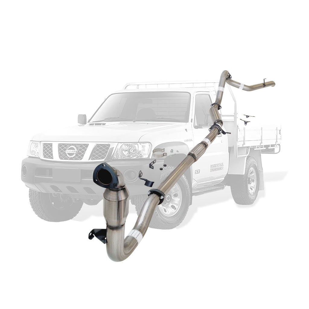 NISSAN PATROL GU Y61 3.0L UTE 3" STAINLESS STEEL TURBO BACK EXHAUST WITH CAT & HOTDOG