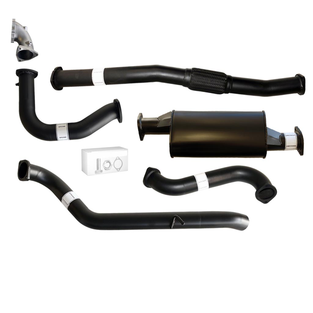 NISSAN PATROL GU TD42 WAGON 3" TURBO BACK EXHAUST WITH STAINLESS CAST DUMP PIPE & MUFFLER ONLY
