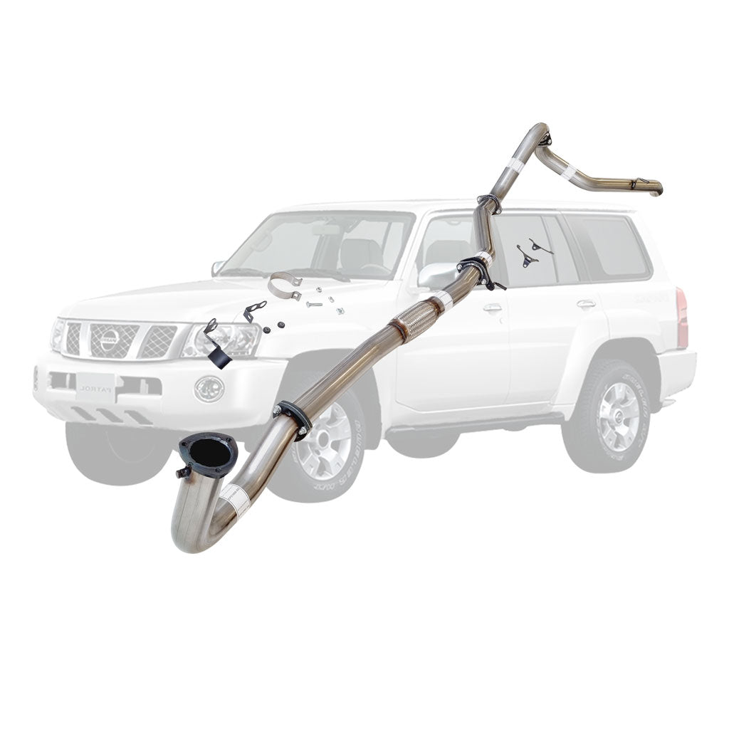 NISSAN PATROL GU TD42 96-2006 WAGON 3" BACK EXHAUST WITH PIPE ONLY (NO DUMP PIPE inc) use PDP for Dump Pipe