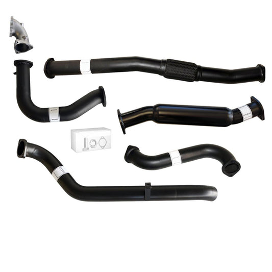 NISSAN PATROL GU 4.2L TD42-T 96-2006 UTE COIL & LEAF SPRING 3" TURBO BACK EXHAUST WITH STAINLESS 304 CAST DUMP PIPE & HOTDOG