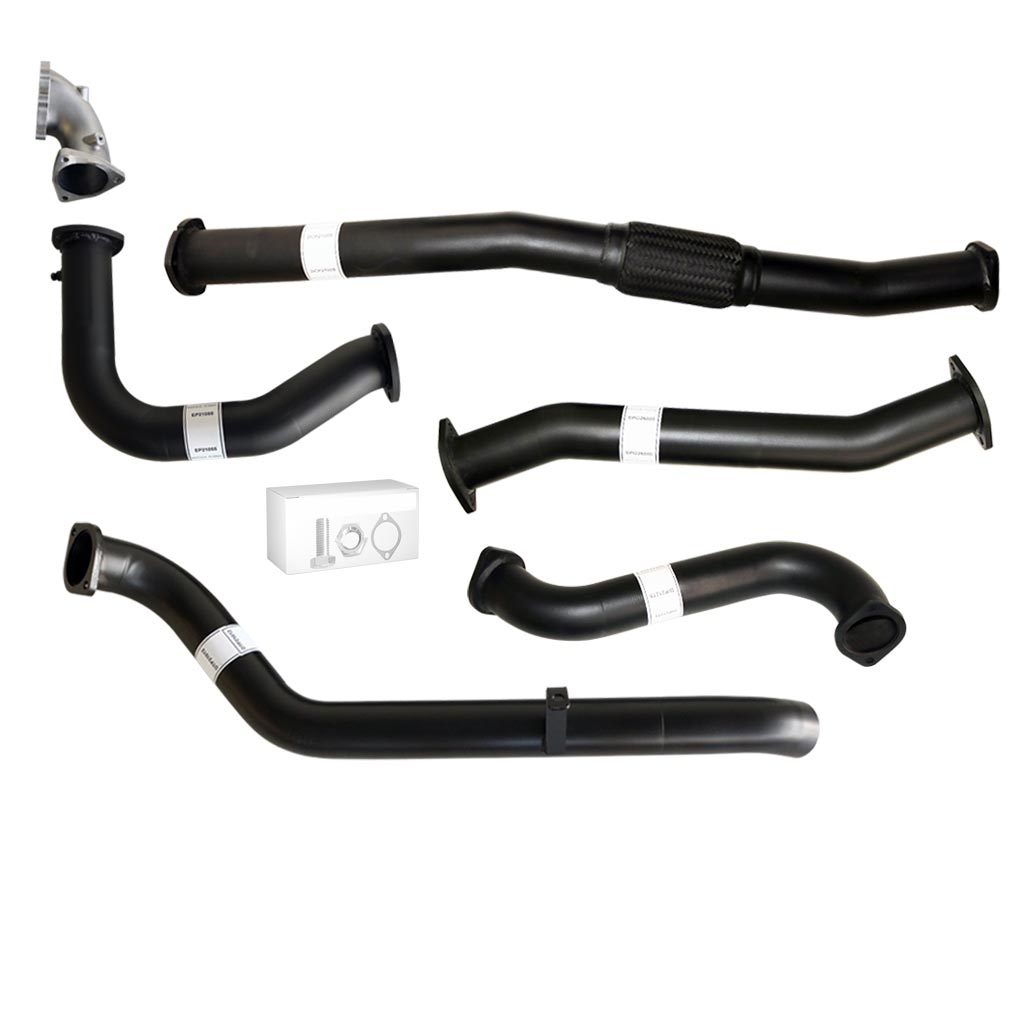 NISSAN PATROL GU 4.2L TD42-T 96-2006 UTE COIL & LEAF SPRING 3" TURBO BACK EXHAUST WITH  STAINLESS 304 CAST DUMP PIPE & PIPE ONLY