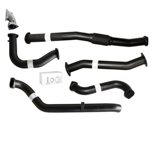 NISSAN PATROL GU 4.2L TD42-T 96-2006 UTE COIL & LEAF SPRING 3" TURBO BACK EXHAUST WITH  STAINLESS 304 CAST DUMP PIPE & PIPE ONLY