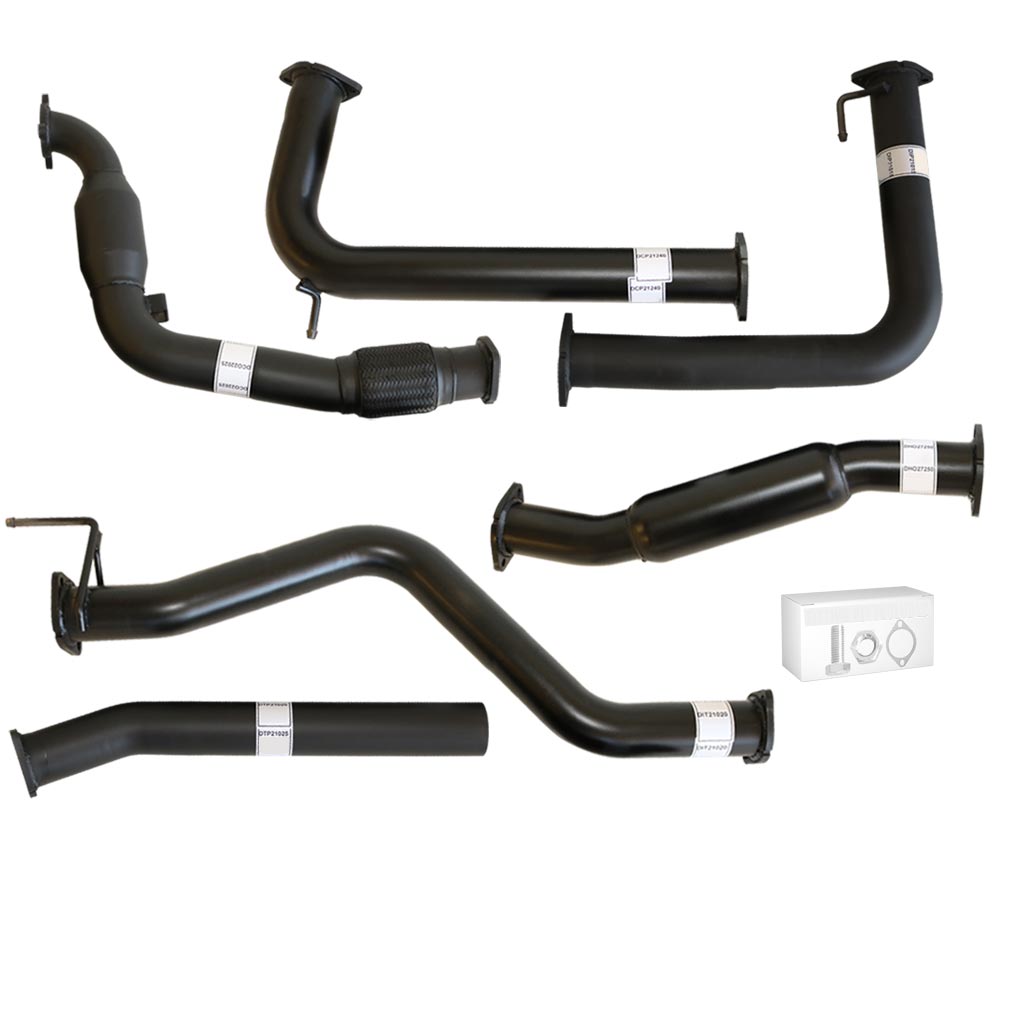 NISSAN NAVARA D40 AUTO 2.5L YD25D 07 - 16 3" TURBO BACK EXHAUST WITH CAT & HOTDOG