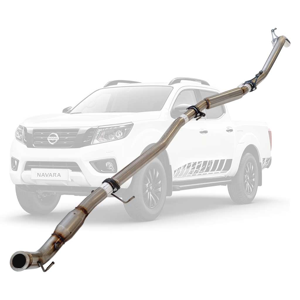 Nissan Navara D23 2.3L YS23DDTT 2015 > 3" Turbo Back DPF Delete Stainless Exhaust With Hotdog And Cat