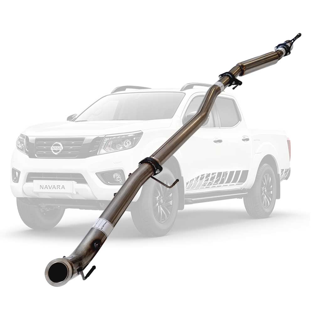 Nissan Navara D23 2.3L YS23DDTT 2015 > 3" Turbo Back DPF Delete Stainless Exhaust With Hotdog Only And Diff Dumped