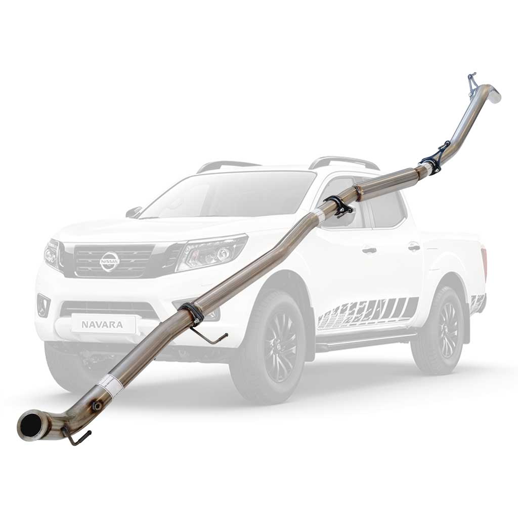 Nissan Navara D23 2.3L YS23DDTT 2015 > 3" Turbo Back DPF Delete Stainless Exhaust With Hotdog Only
