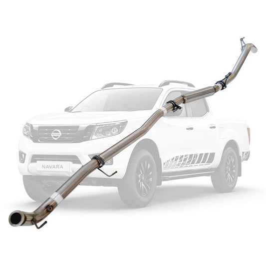 Nissan Navara D23 2.3L YS23DDTT 2015 > 3" Turbo Back DPF Delete Stainless Exhaust With Hotdog Only