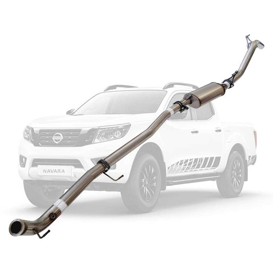 Nissan Navara D23 2.3L YS23DDTT 2015 > 3" Turbo Back DPF Delete Stainless Exhaust With Muffler Only