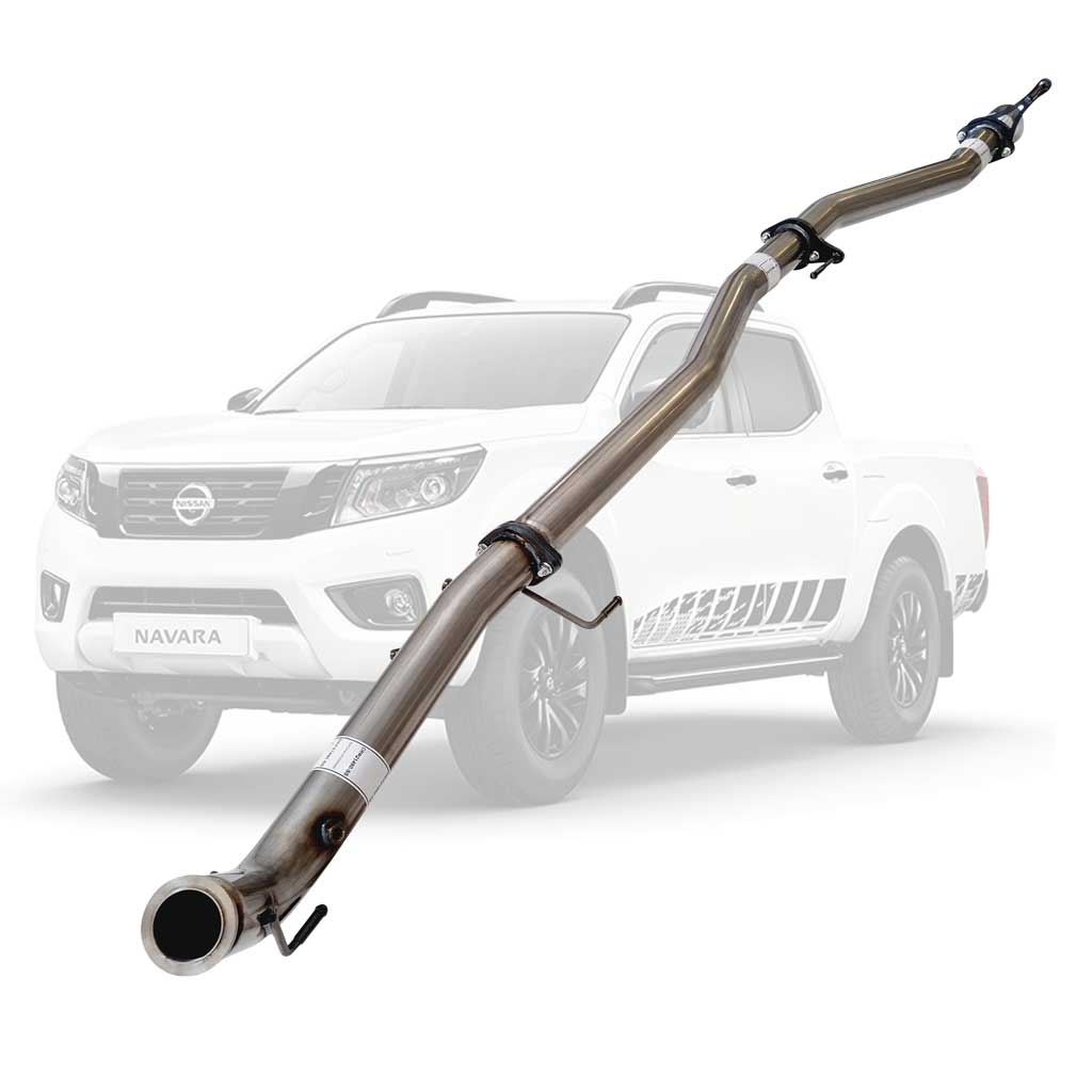Nissan Navara D23 2.3L YS23DDTT 2015 > 3" Turbo Back DPF Delete Stainless Exhaust With Pipe Diff Dumped