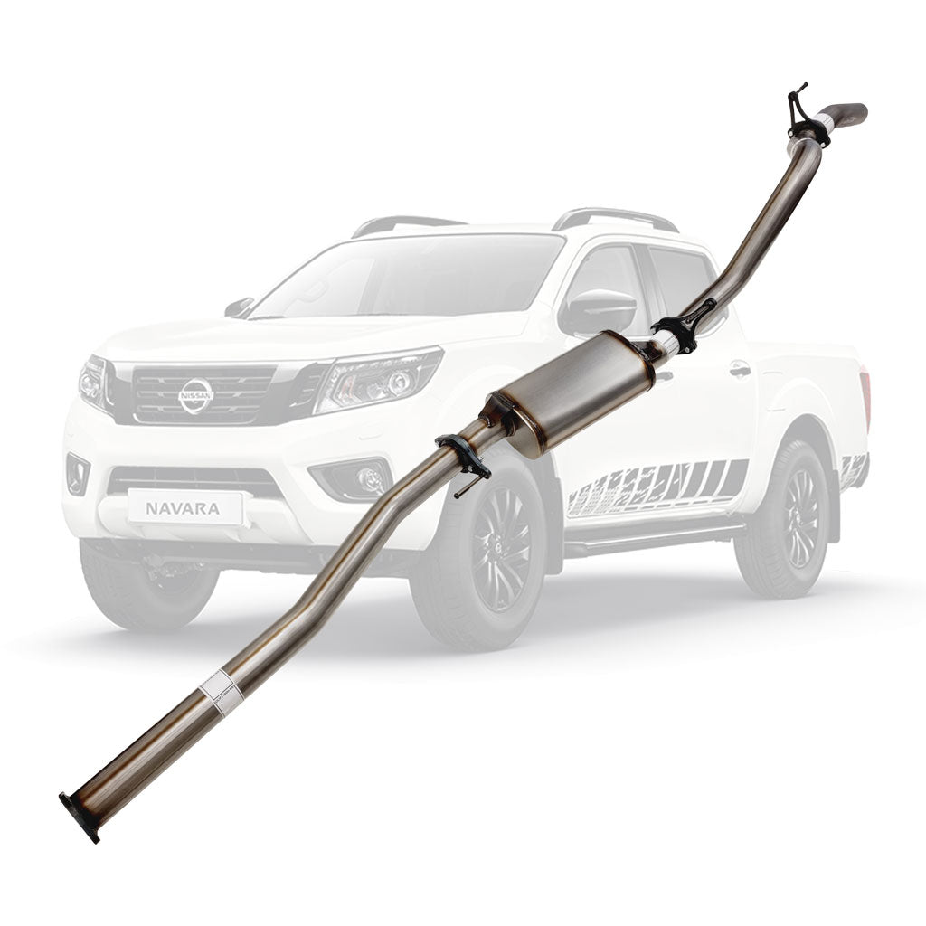 NISSAN NAVARA D23 2.3L YS23DDTT 2015 ON 3" STAINLESS STEEL #DPF# BACK EXHAUST WITH MUFFLER ONLY