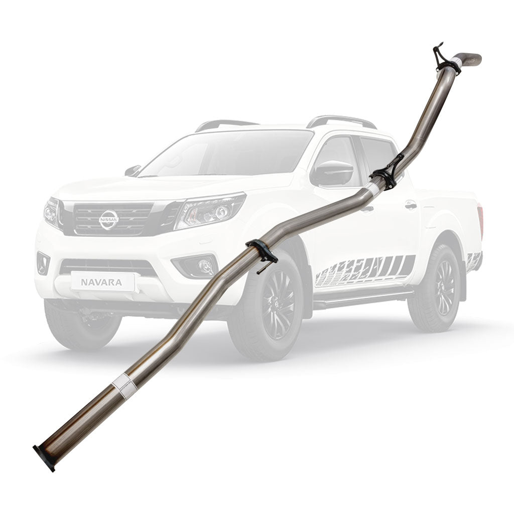 NISSAN NAVARA D23 2.3L YS23DDTT 2015 ON 3" STAINLESS STEEL #DPF# BACK EXHAUST WITH PIPE ONLY