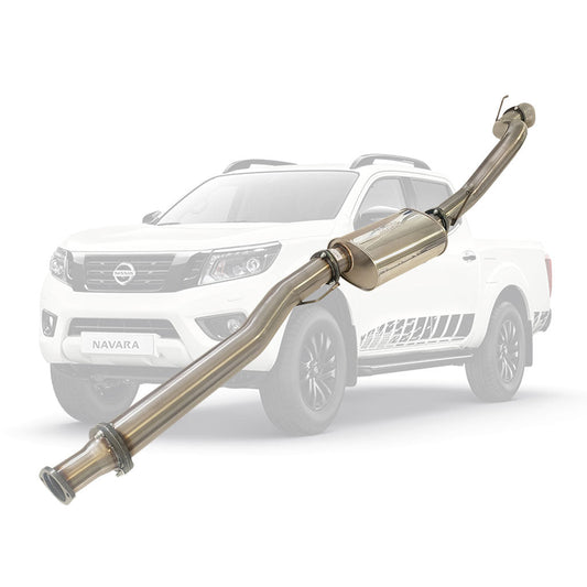 Nissan Navara D23 2.3L 2015 4" Stainless DPF Back Exhaust With Muffler