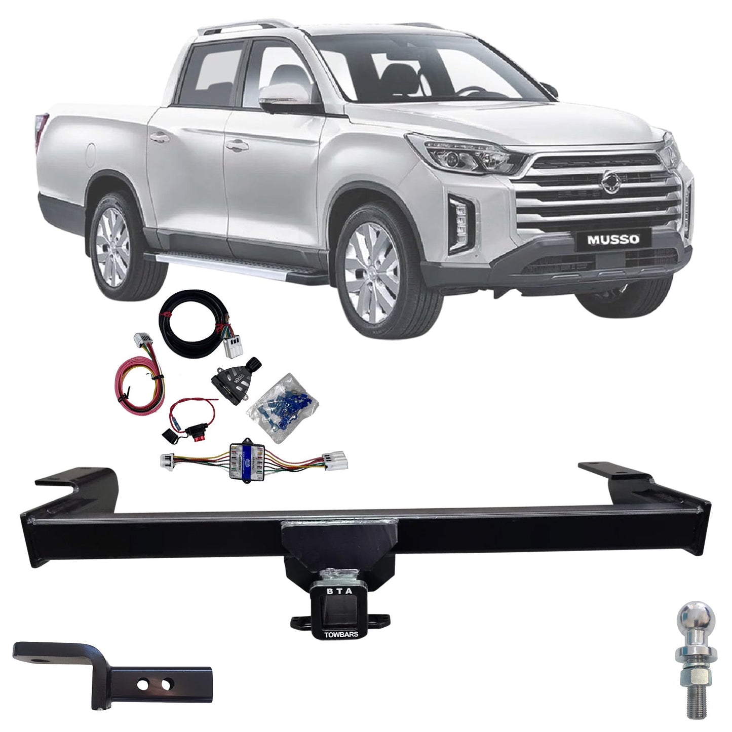 BTA Towbar Kit To Suit SsangYong Musso LWB 01/2018 - On ***** Special Order Item *****